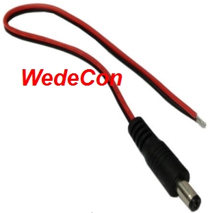 DC power 2.1mm kabel stik GSM udvikling elektronik